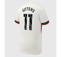 Chelsea Jamie Gittens #11 Koszulka Wyjazdowa 2025-26 Krótki Rękaw